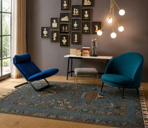 Cozy modern living room nook