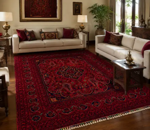 Handmade Afghan Belgic Rug home seating