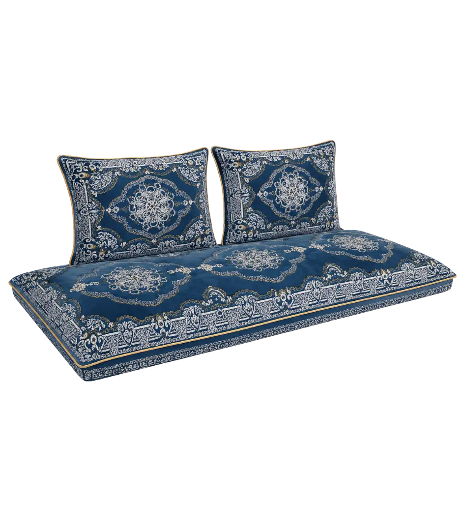 afghane traditionnelle Matela bleu roi