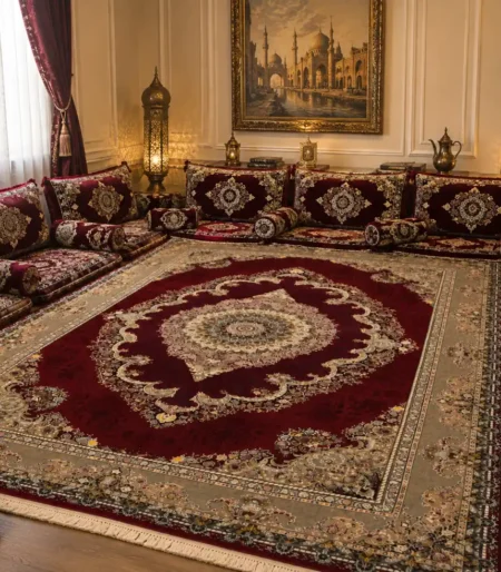 Tapis Persan Rouge Impérial 1200 Shana majlisi classic