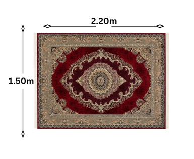 Tapis Persan Rouge Impérial 1200 Shana measurement