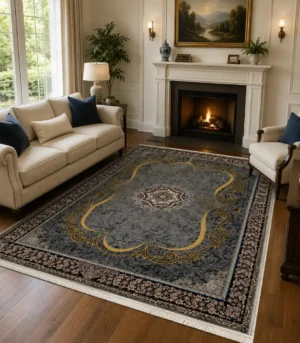 Tapis persan orné au design complexe 1200 Shana saloon