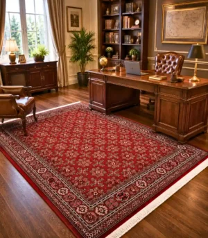 Tapis persan richement décoré avec des pompons – 1200 Shana office