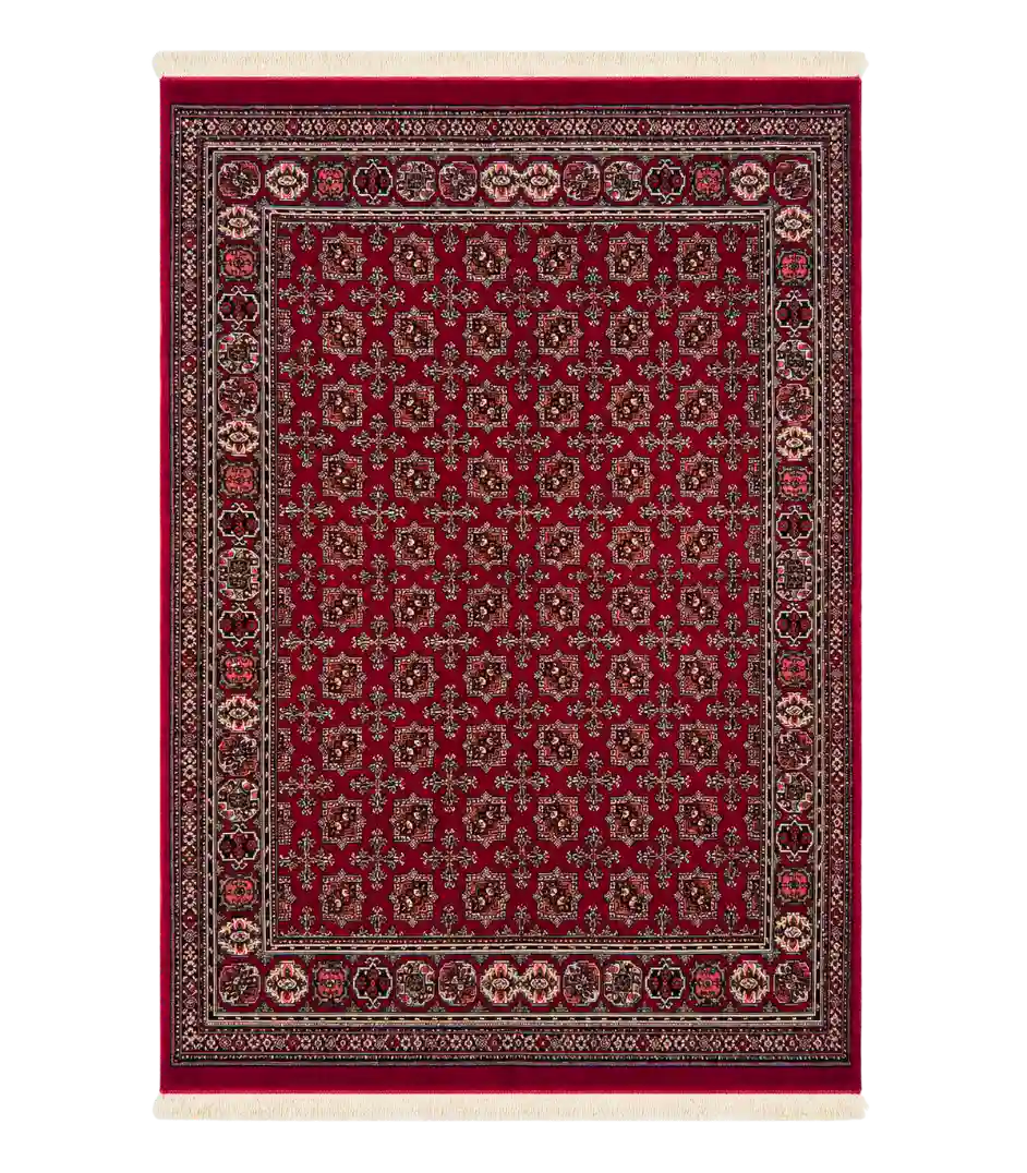 Tapis persan richement décoré avec des pompons – 1200 Shana