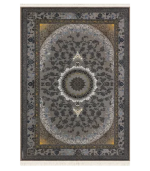Tapis persan richement décoré de motifs floraux entrelacés 1200 Shana