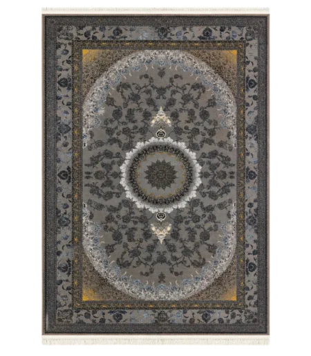 Tapis persan richement décoré de motifs floraux entrelacés 1200 Shana