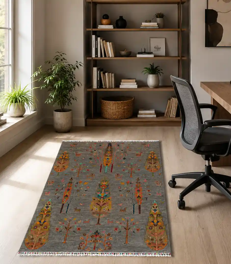 tapis en laine fait main office 1